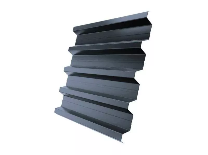 Профнастил Grand Line Н60 R Satin 0,5 мм RAL 7024 Мокрый асфальт купить в краснодаре