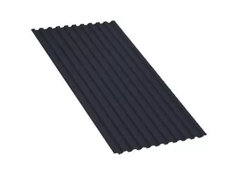 Профнастил С21 B PURMAN 0,5 мм RAL 7024 Мокрый асфальт купить в краснодаре