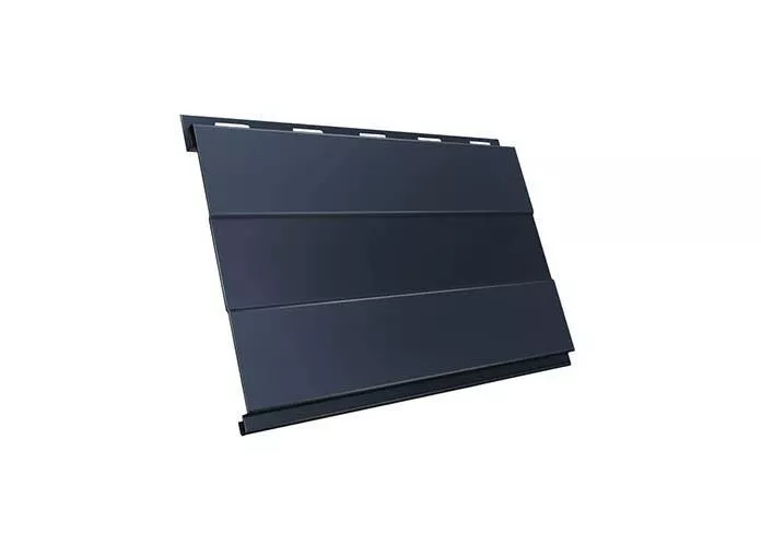 Металлический сайдинг Grand Line Вертикаль Проф Quarzit Pro Matt 0,5 мм RAL 7024 Мокрый асфальт купить в краснодаре