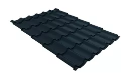 Металлочерепица Grand Line Классик (Classic) 0.45 Drap ST RR 32 темно-коричневый. Артикул: GrandLineM49st-32