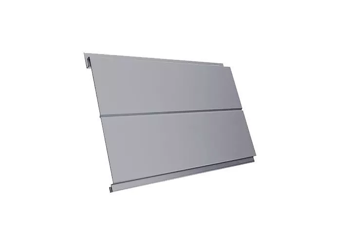 Металлический сайдинг Grand Line Вертикаль Line GreenCoat Pural Matt RR 21 Светло-серый купить в краснодаре