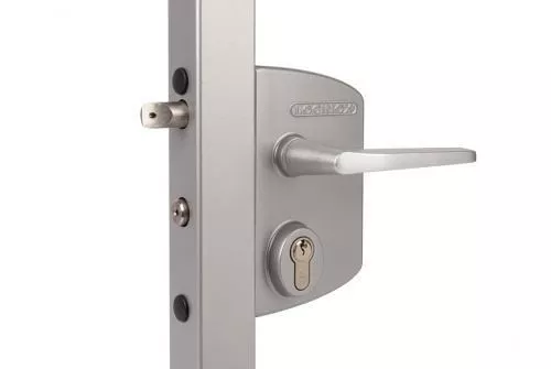 Замок LAKQ 4040 U2L корпус металлический, с ручками из алюминия, серебристый ZILV GL купить в краснодаре