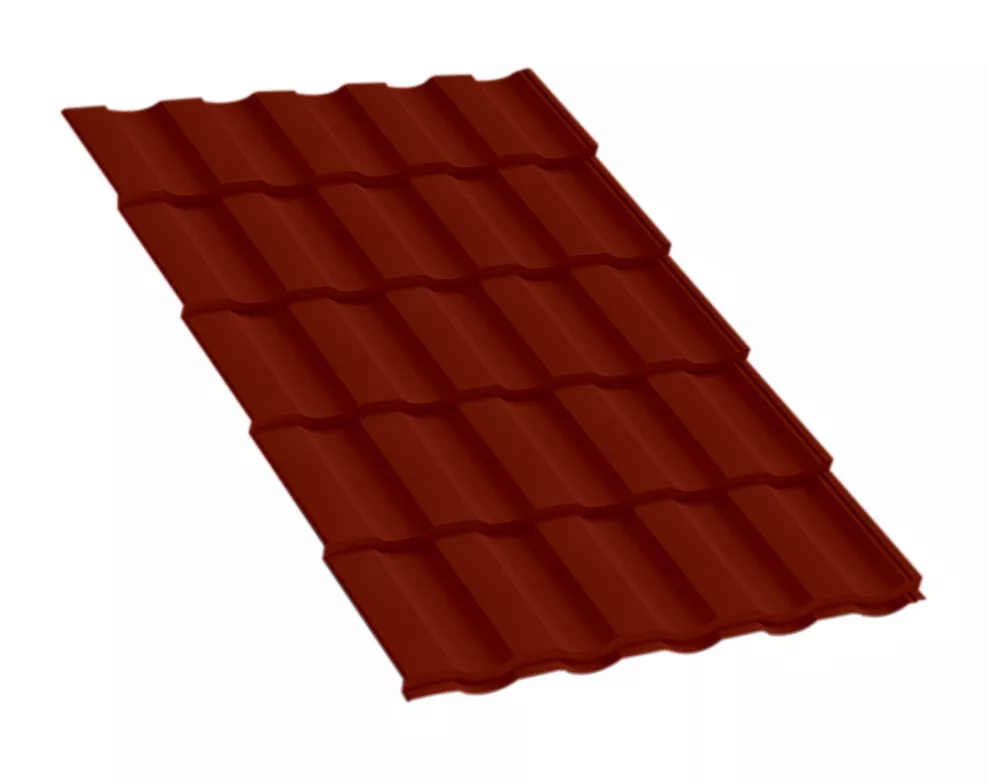 Металлочерепица Монтекристо-M PURETAN 0.5 мм RR 750 Терракотовый купить в краснодаре