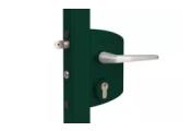 Замок LAKQ 4040 U2L корпус металлический, с ручками из алюминия, зеленый RAL 6005 GL – Купить оптом и в розницу