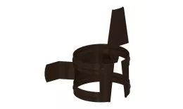 Держатель трубы на дерево Металл Профиль Престиж D100 RR 32 Коричневый. Артикул: MP-VS15_6