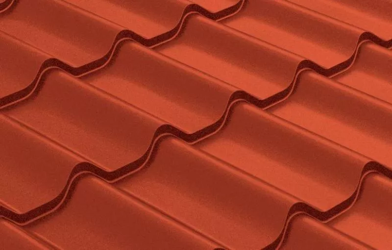 Металлочерепица Grand Line Классик (Classic) 0.45 Drap ST RAL 8004 терракота купить в краснодаре
