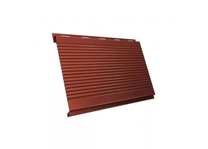 Вертикаль Гофр 0,5 Satin Matt с пленкой RAL 8004 терракота купить в краснодаре