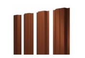 Штакетник Grand Line П -образный А 0,5 Velur RAL 8004 Терракота – Купить оптом и в розницу