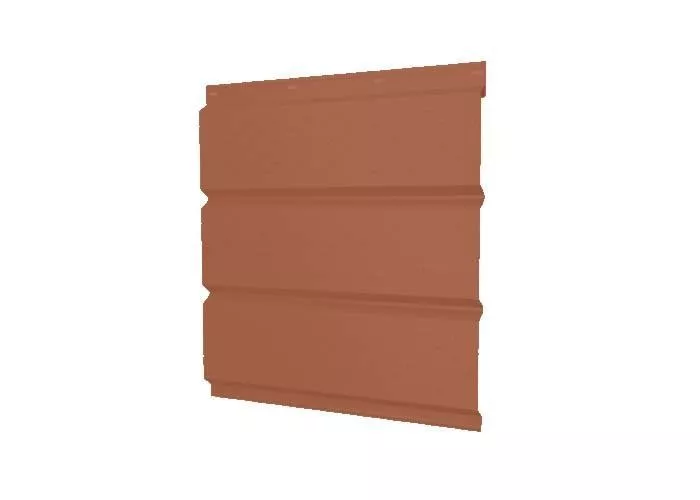 Софит металл GL с перфорацией Satin Мatt 0,5 мм RAL 8004 терракота купить в краснодаре