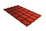 Металлочерепица Grand Line Камея (Kamea) 0,5 PurLite Matt RAL 8004 терракота – Купить оптом и в розницу