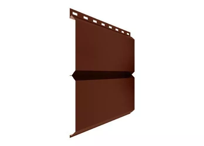 Металлический сайдинг Металл Профиль Lбрус NormanMP 0,5 мм RAL 8004 Терракота купить в краснодаре