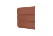 Софит металл GL с центральной перфорацией Drap 0,45 мм RAL 8004 терракота – Купить оптом и в розницу