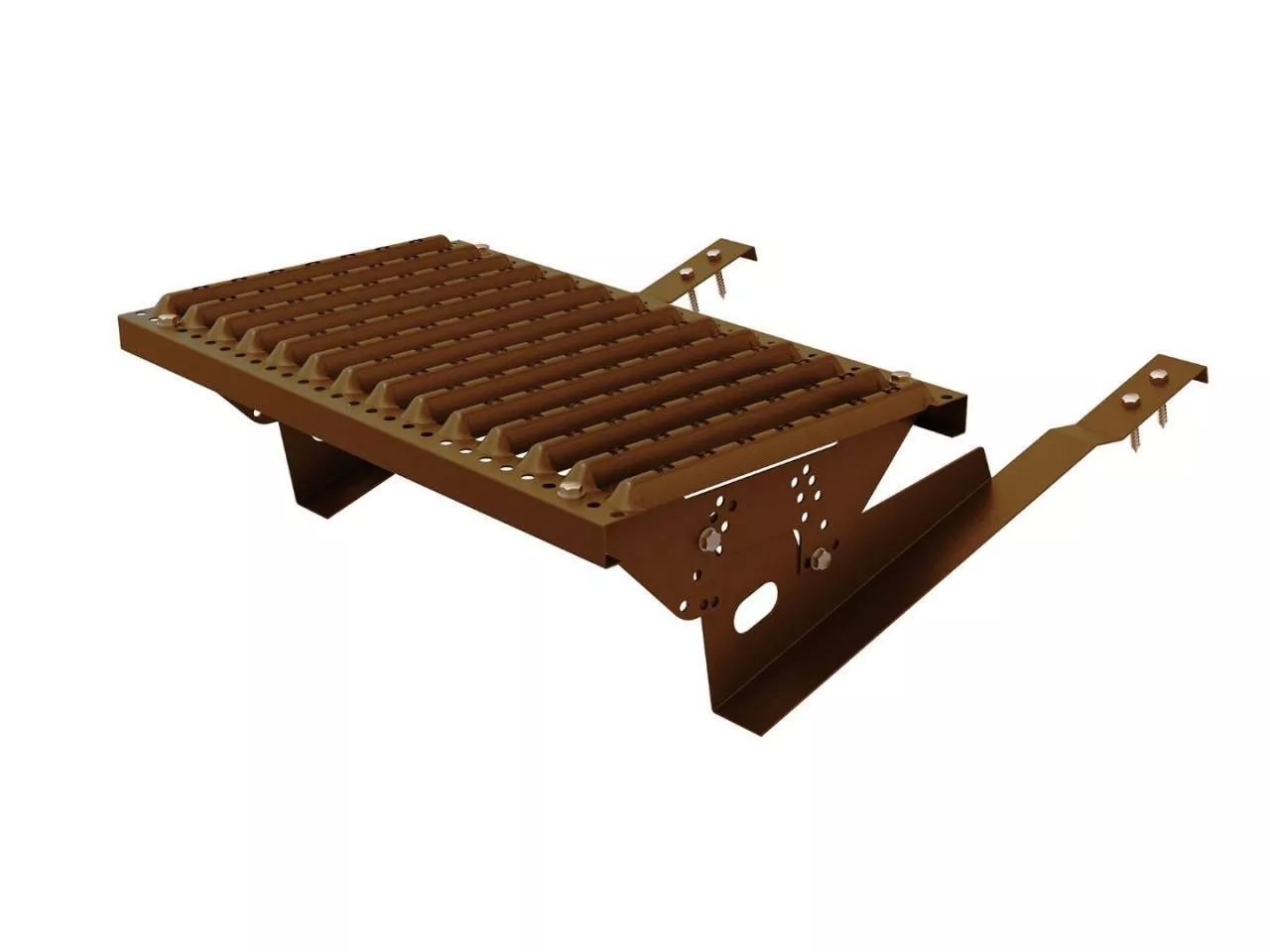 Ступень кровельная BORGE, для композитной черепицы, коричневый шоколад (RAL 8017) купить в краснодаре