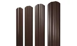 Штакетник Grand Line Twin фигурный 0,45 Drap RAL 8017 Шоколад. Цена: 105 руб. Артикул: Twin_234