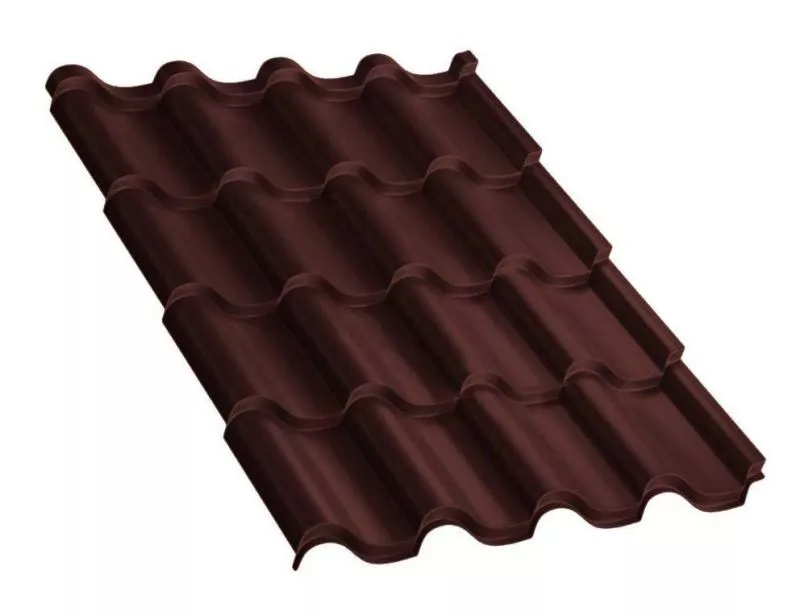 Металлочерепица Монтерроса-M PURMAN 0.5 мм RAL 8017 Шоколад купить в краснодаре