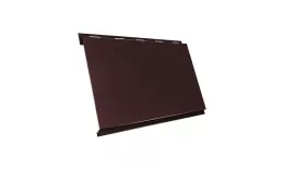 Металлический сайдинг Grand Line Вертикаль Классик GreenCoat Pural RAL 8017 Шоколад. Артикул: GrandLine-MS291