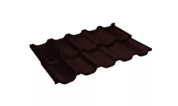 Металлочерепица GL Квинта Уно (Kvinta Uno) 0,5 GreenCoat Pural RR 887 шоколадно-коричневый. Артикул: GrandLineKU-gc887