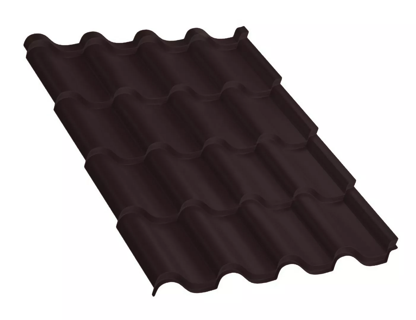 Металлочерепица Монтерроса-ML NormanMP 0.5 мм RAL 8017 Шоколад купить в краснодаре