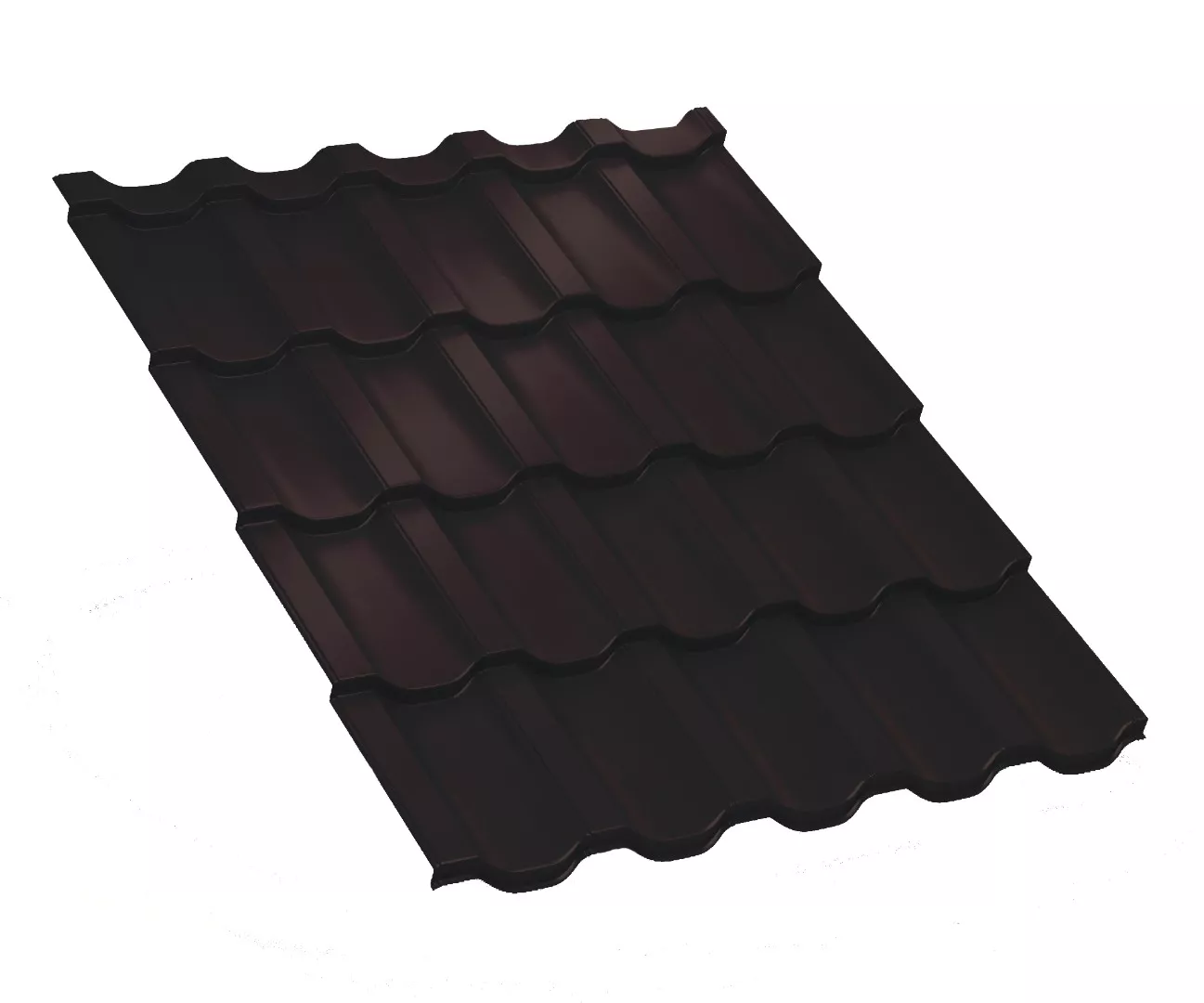 Металлочерепица Трамонтана-M Пластизол 0,5 мм RAL 8017 Шоколад купить в краснодаре