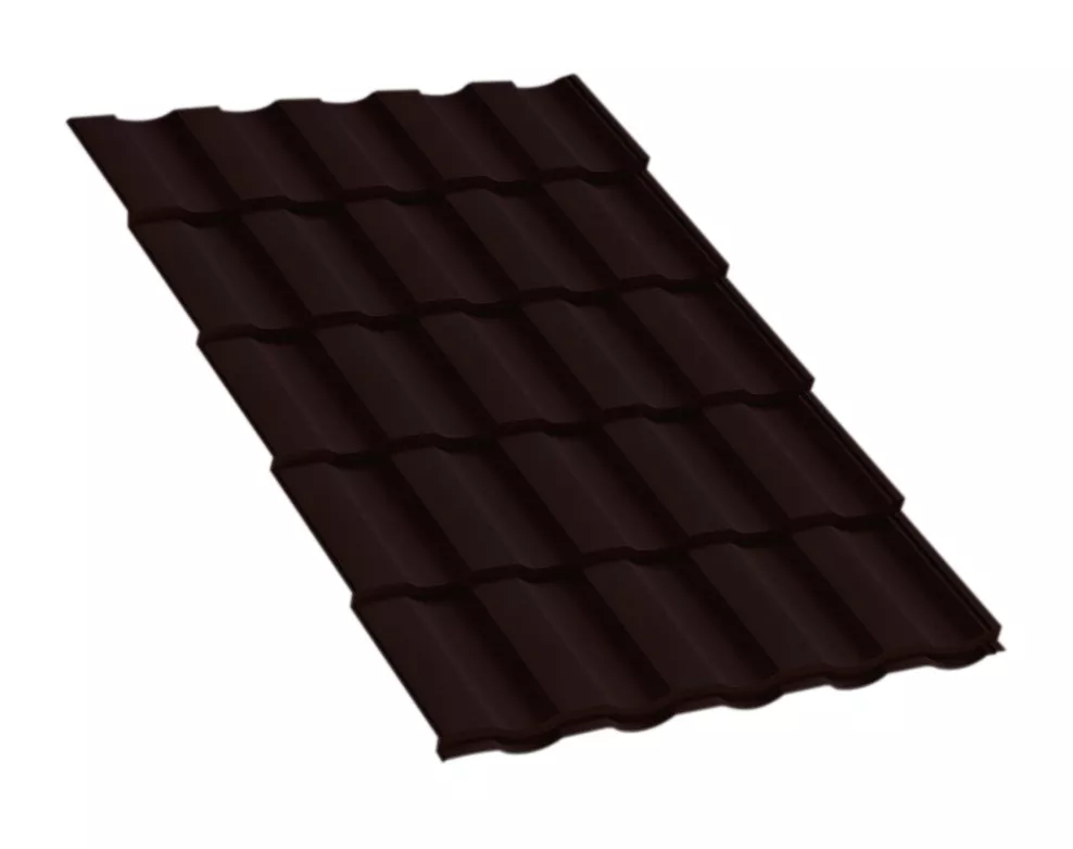 Металлочерепица Монтекристо-X NormanMP 0.5 мм RAL 8017 Шоколад купить в краснодаре