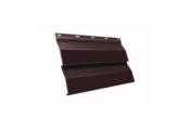 Металлический сайдинг Grand Line Корабельная доска XL Drap 0,45 мм RAL 8017 Шоколад – Купить оптом и в розницу