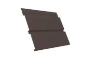Софит металл с перфорацией GL Квадро брус Rooftop Matte Стальной бархат 0,5 мм RAL 8017 Шоколад – Купить оптом и в розницу