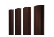 Штакетник Grand Line П -образный А 0,45 PE Double RAL 8017 Шоколад – Купить оптом и в розницу