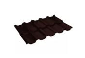 Металлочерепица Grand Line Квинта Уно (Kvinta Uno) 0,5 PurPro Matt RAL 8017 шоколад – Купить оптом и в розницу