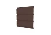 Софит металл GL без перфорации GreenCoat Pural 0,5 мм RR 887 Шоколадно-коричневый – Купить оптом и в розницу