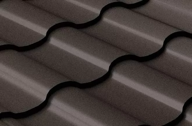 Металлочерепица GL Кредо (Kredo) 0.5 Rooftop Matte (Стальной Бархат) RR 32 темно-коричневый купить в краснодаре
