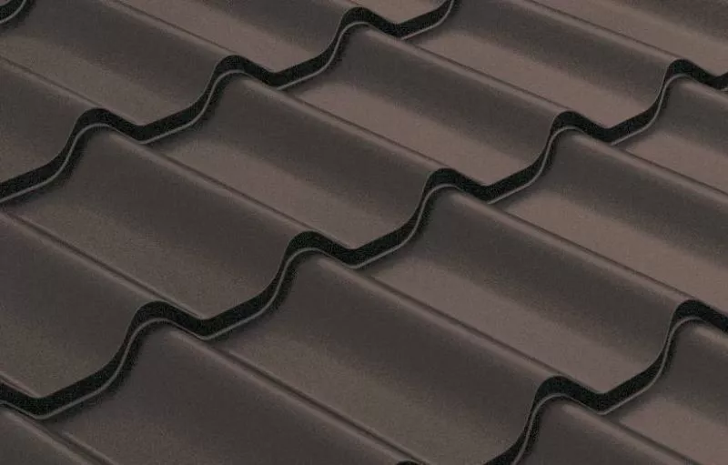 Металлочерепица GL 0.5 Классик (Classic) GreenCoat Pural RR 32 темно-коричневый купить в краснодаре