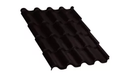 Металлочерепица Монтерроса-M VikingMP E 0.5 мм RAL 8019 Темно-коричневый. Цена: 801 руб. Артикул: monter_07-8019m