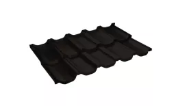 Металлочерепица GL Квинта Уно (Kvinta Uno) 0,5 GreenCoat Pural RR 32 темно-коричневый. Артикул: GrandLineKU-gc32