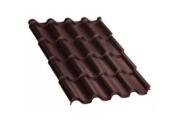 Металлочерепица Монтерроса-X PURMAN 0.5 мм RAL 8019 Темно-коричневый – Купить оптом и в розницу