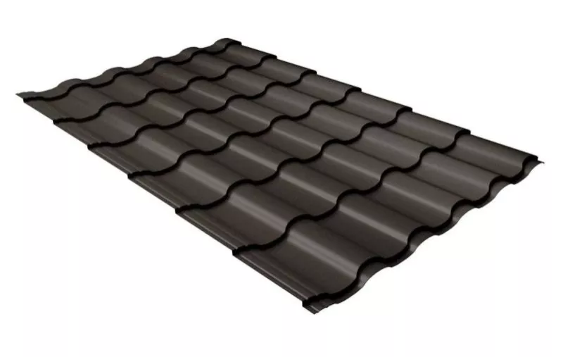 Металлочерепица GL Кредо (Kredo) 0.5 GreenCoat Pural RR 32 темно-коричневый купить в краснодаре