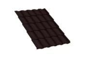 Металлочерепица Монтекристо-X PURMAN 0.5 мм RAL 8019 Темно-коричневый – Купить оптом и в розницу