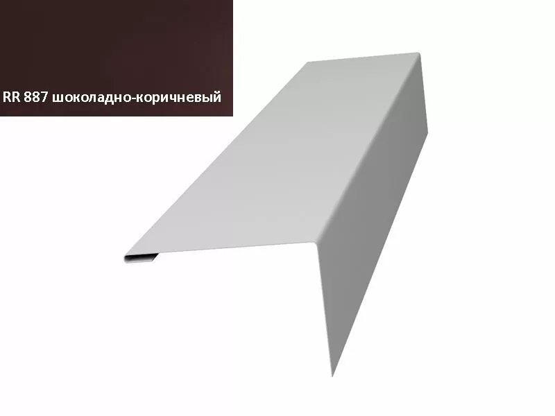 Нащельник (для калиток и ворот) 25х35 жалюзи Milan, Tokyo 0,5 GreenCoat Pural BT, matt RR 887. GL купить в краснодаре