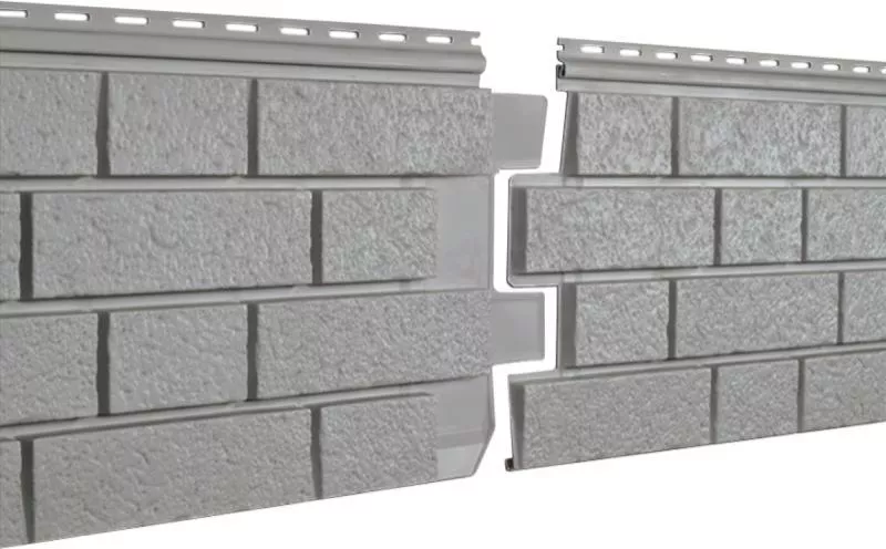 Фасадные (цокольные) панели Ю-Пласт S-Lock Клинкер Нордик Дым купить в краснодаре