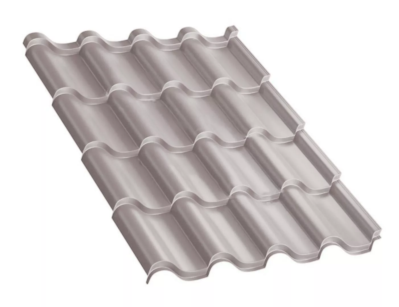 Металлочерепица Монтерроса-X NormanMP 0.5 мм RAL 9002 Серо-белый купить в краснодаре
