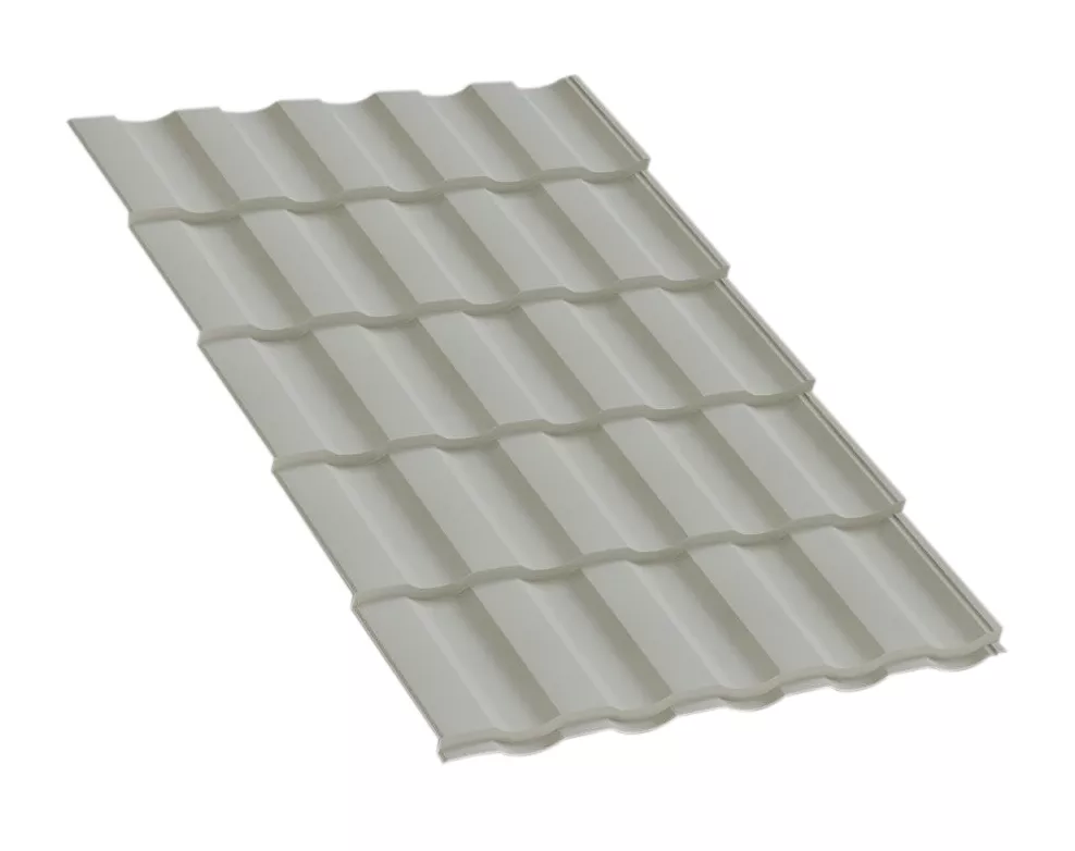 Металлочерепица Монтекристо-ML NormanMP 0.5 мм RAL 9002 Серо-белый купить в краснодаре