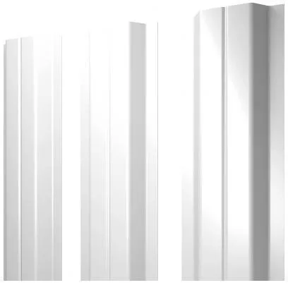 Штакетник Grand Line П -образный А 0,45 PE RAL 9003 Сигнальный белый купить в краснодаре