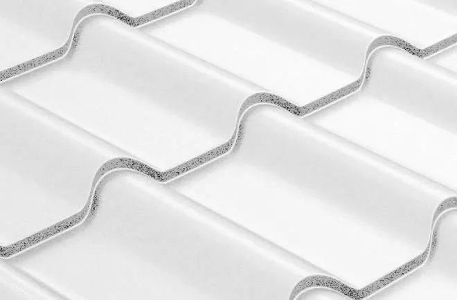 Металлочерепица Grand Line Камея (Kamea) 0,45 Полиэстер RAL 9003 сигнальный белый купить в краснодаре