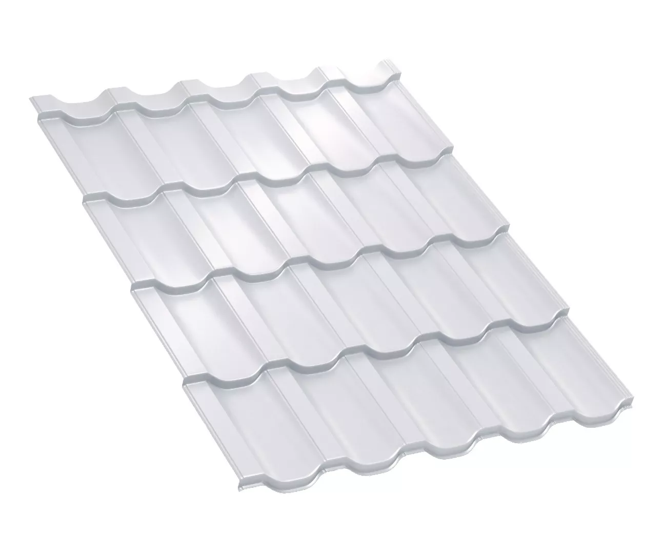 Металлочерепица Трамонтана-ML NormanMP 0.5 мм RAL 9003 Сигнальный-белый купить в краснодаре