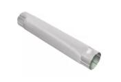 Труба круглая соединительная Optima Grand Line 90 мм 1 м RAL 9003 Сигнальный белый – Купить оптом и в розницу