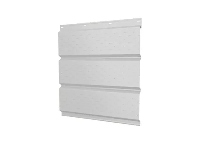 Софит металл GL с перфорацией Velur 0,5 мм RAL 9003 сигнальный белый купить в краснодаре