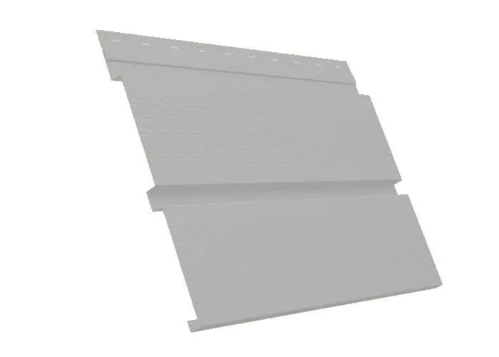Софит металл с перфорацией Grand Line Квадро брус Satin 0,5 мм RAL 9003 сигнальный белый купить в краснодаре