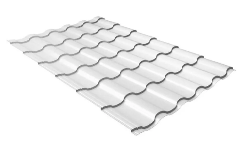 Металлочерепица Grand Line Кредо (Kredo) 0.45 Drap RAL 9003 сигнальный белый купить в краснодаре