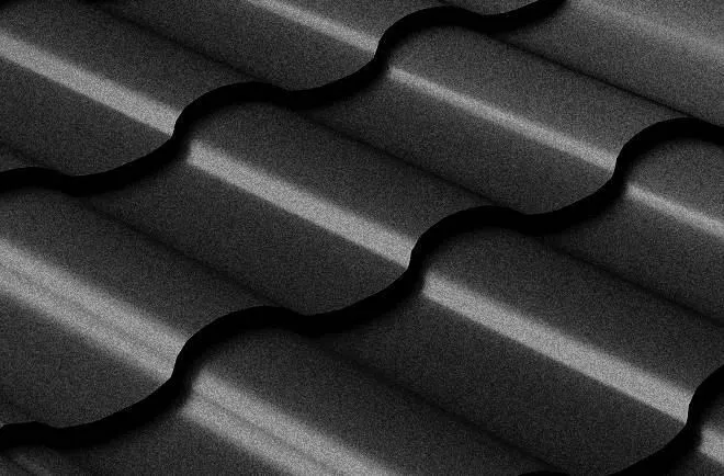 Металлочерепица GL Кредо (Kredo) 0.5 Rooftop Matte (Стальной Бархат) RAL 9005 черный купить в краснодаре