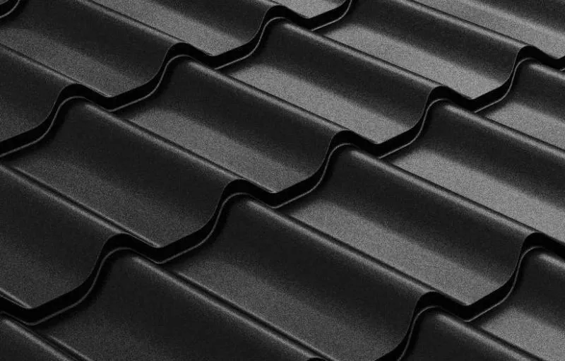 Металлочерепица Grand Line Классик (Classic) 0.5 Satin Matt RAL 9005 черный купить в краснодаре