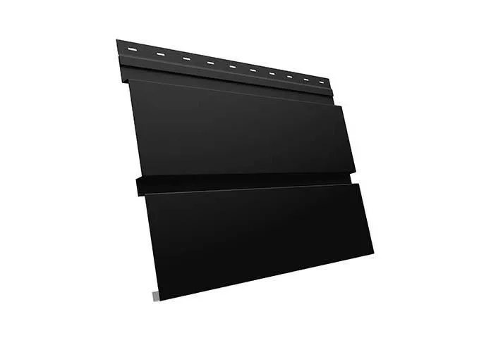 Металлический сайдинг Grand Line Квадро Брус Quarzit Lite 0,5 мм RAL 9005 купить в краснодаре